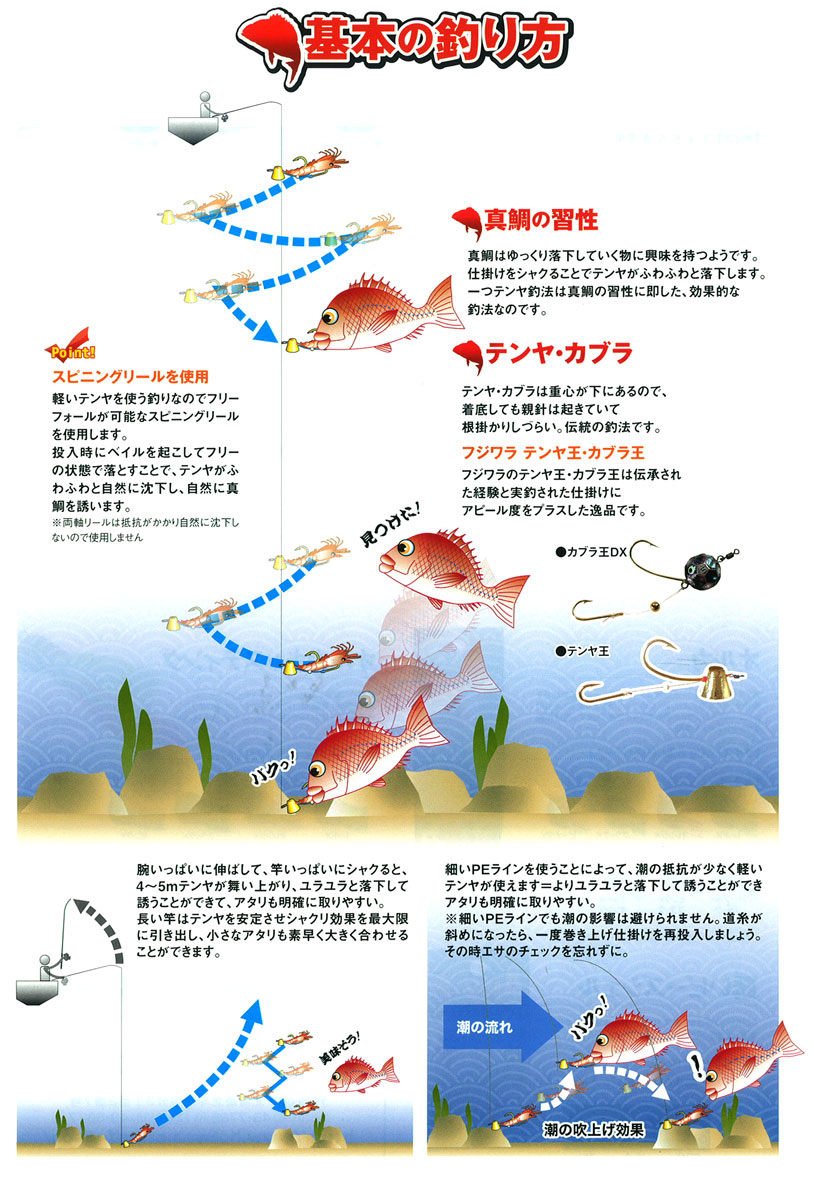 一つテンヤ入門 カプラ仕掛 シャクリ釣り えびで鯛を釣る