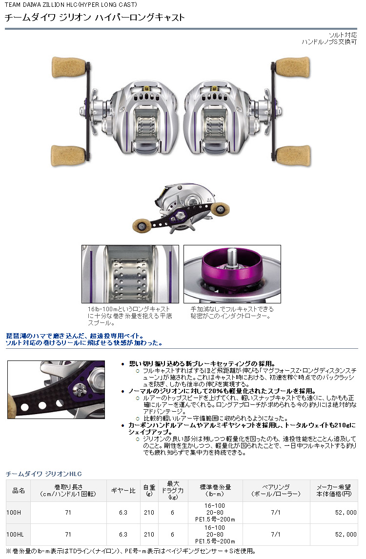 ジリオン hlc ハイパーロングキャスト ジリオンTW HLC 1516で大遠投