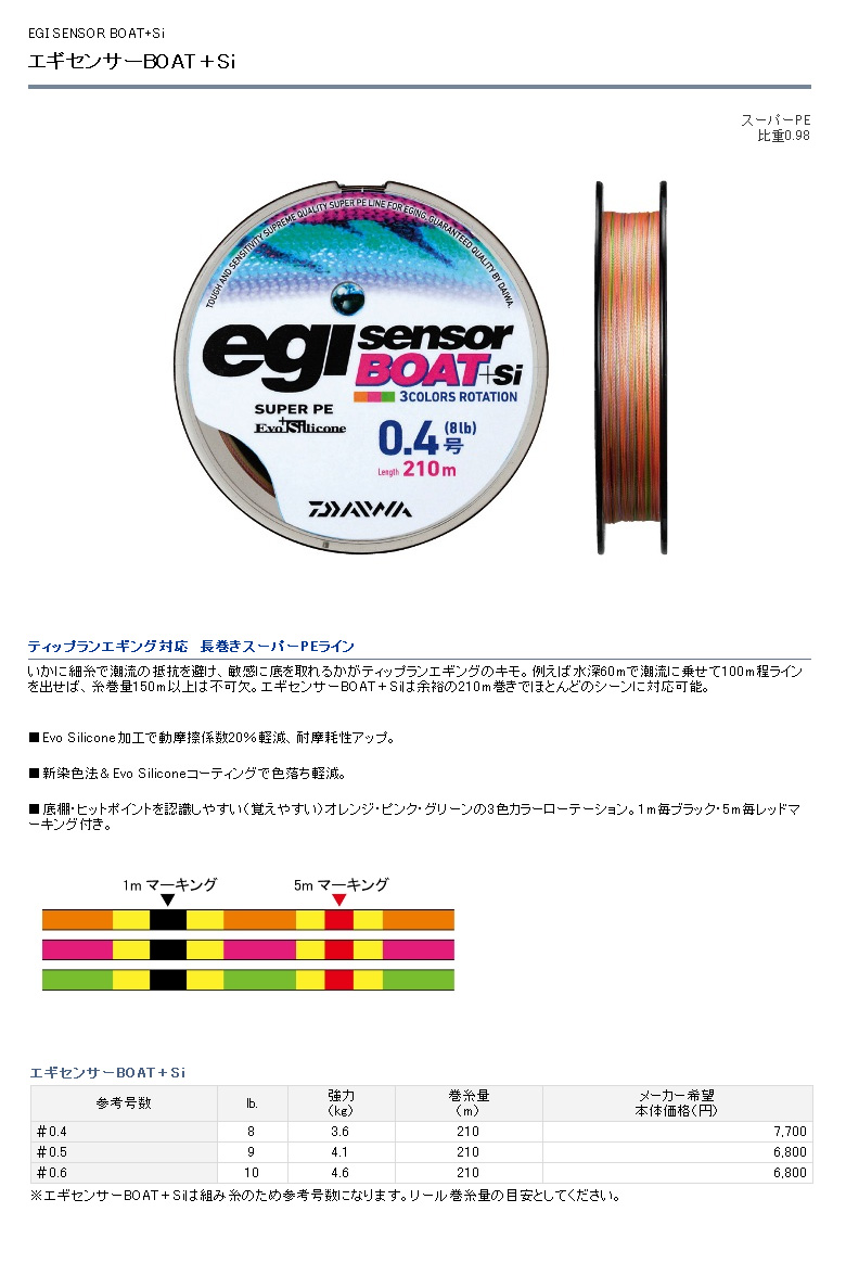 エギ エギング 中おもり 17 エギセンサーboat Si Yt