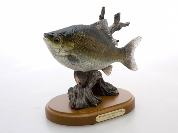 ハンドメイド　38cmヘラブナ へら鮒　フィギュア　レプリカ　オブジェ　釣り ハンドメイド 38cmヘラブナ へら鮒 フィギュア レプリカ