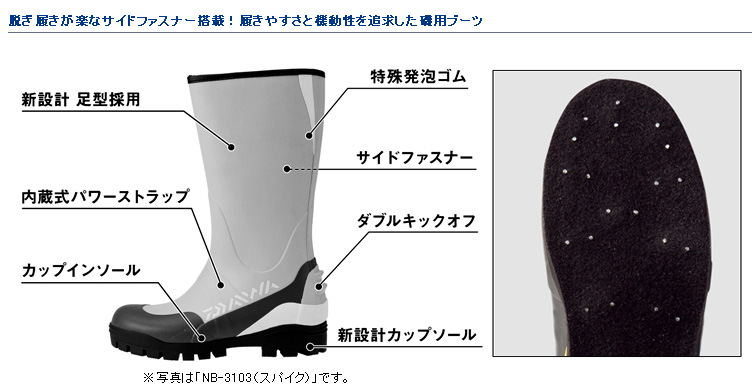 磯/磯釣り/磯ブーツ/○2019ネオブーツ NB-3503（フェルトスパイク）/NB 