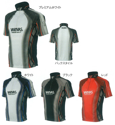 50%OFF バリバス ドライジップシャツ 半袖 VAZS-09 レッド スポーツ