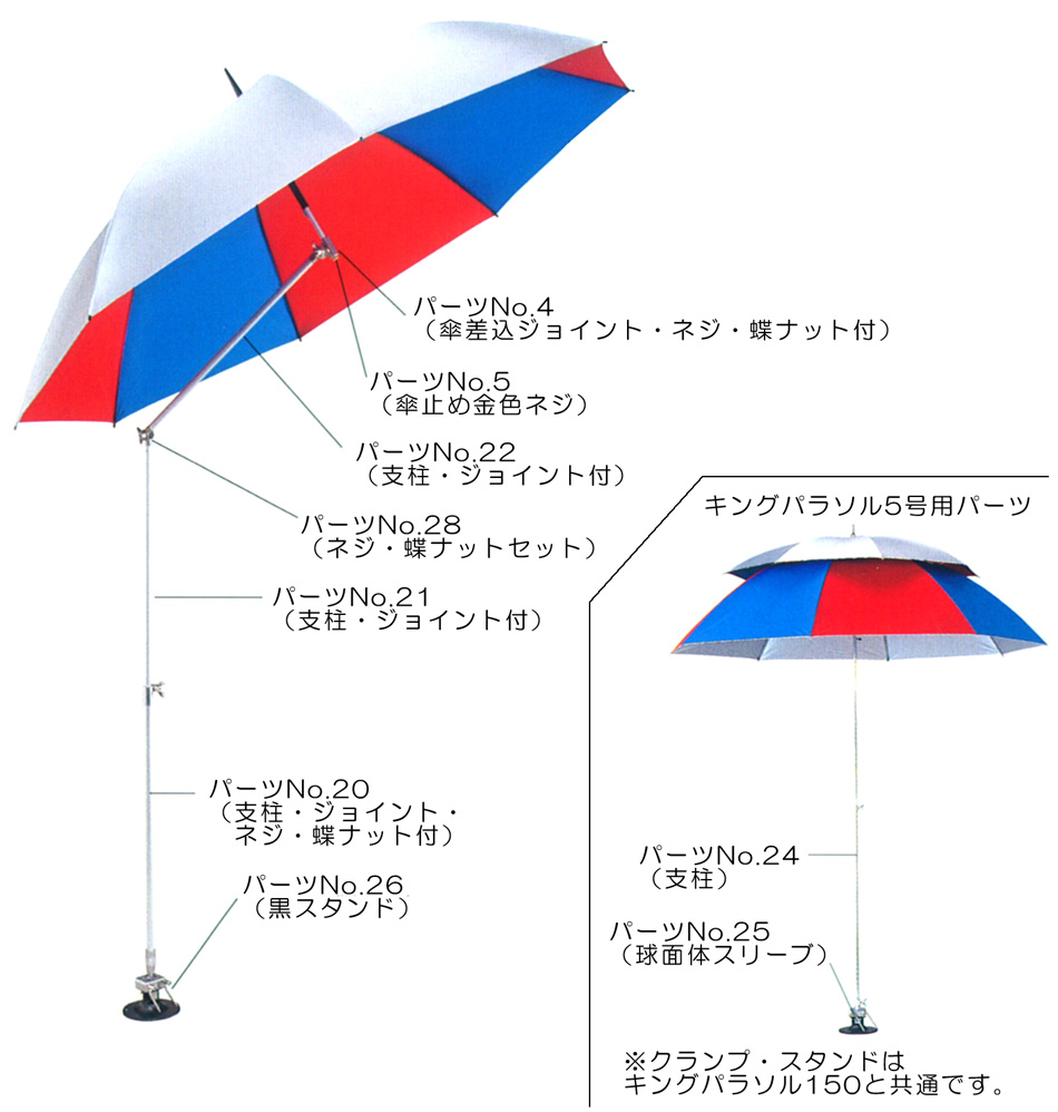 へら へら釣り パラソル キングパラソル用パーツ