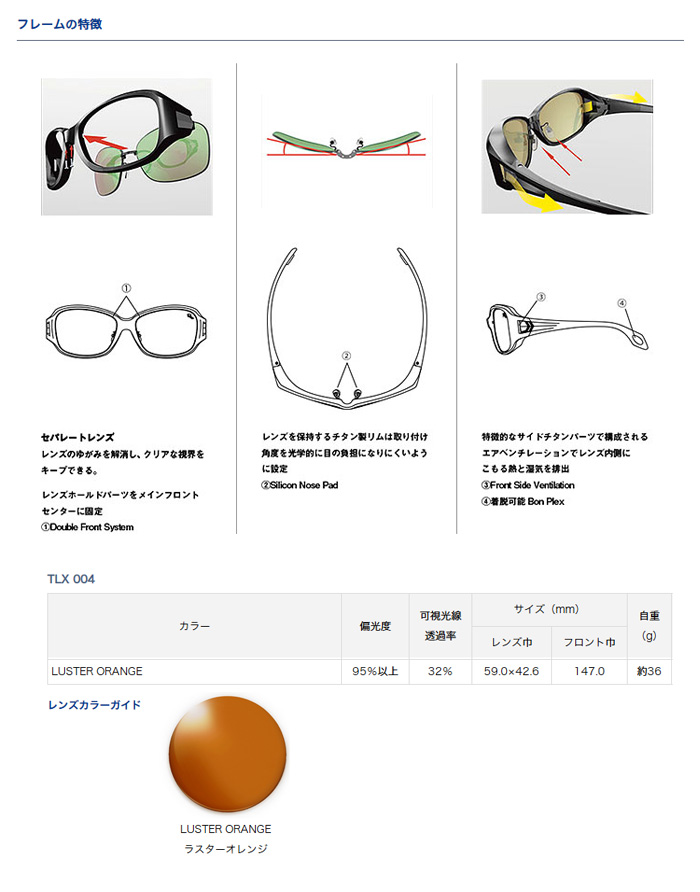 磯/磯釣り/偏光グラス/【OUTLET】○TALEX TLX 004