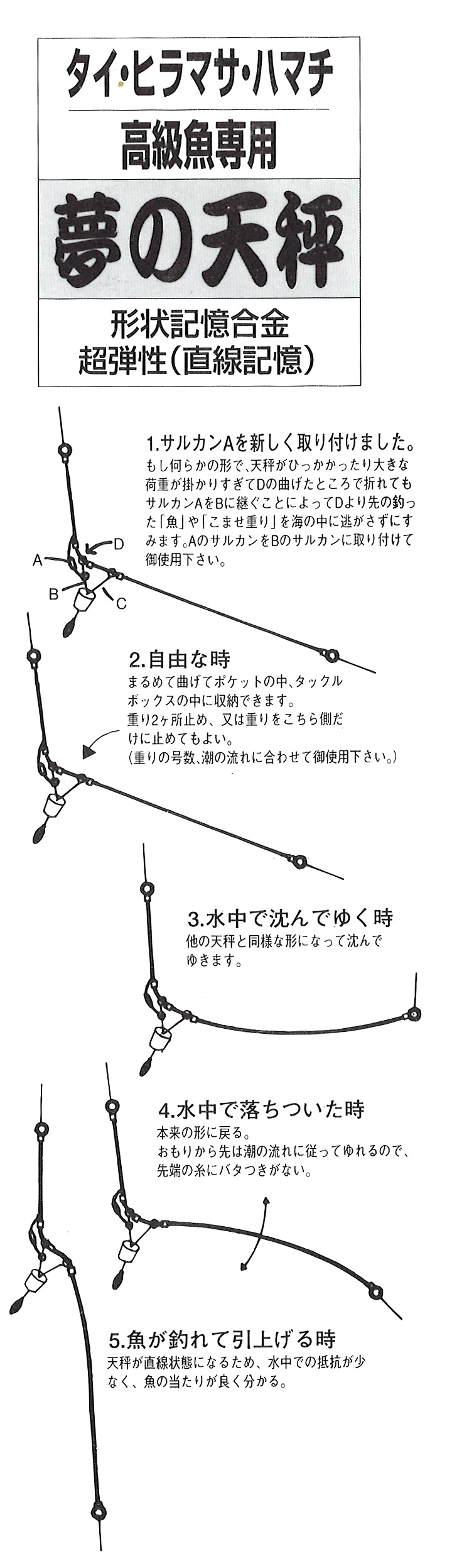 船 船釣り 天秤 夢の天秤