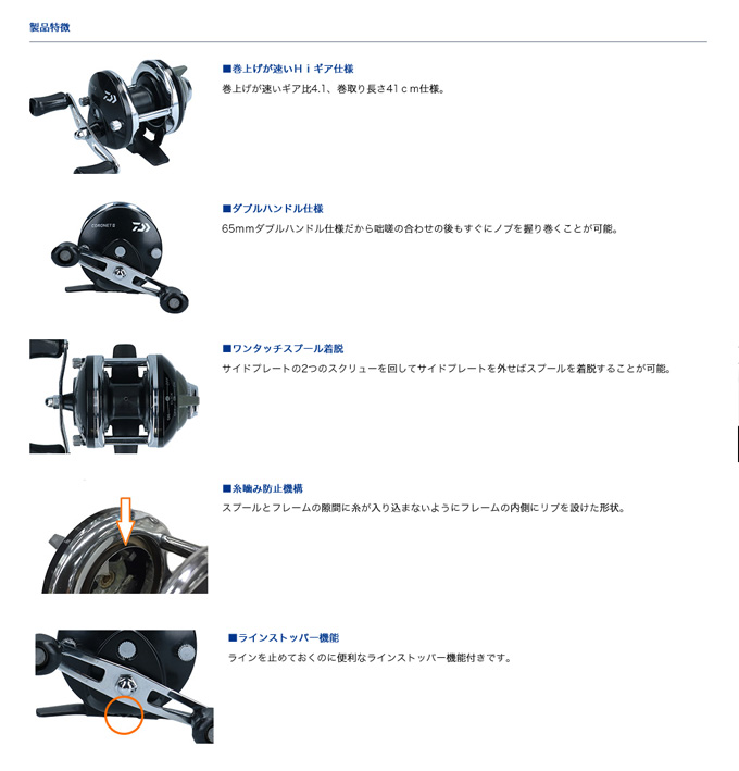 ワカサギ/ワカサギ釣り/リール/コロネットII