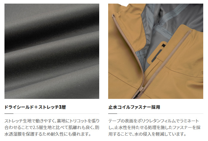 鮎釣り用品ニューアイテム/レインウェア/□ショートレイン