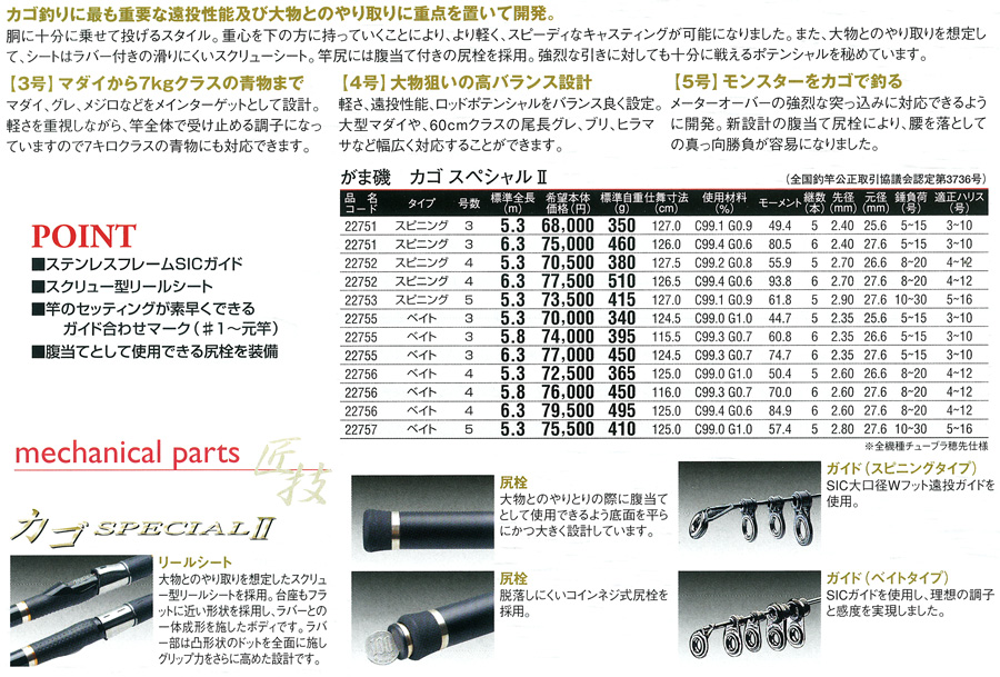 63〇がまかつ　がま磯　カゴファインフォース　MH-53　NH0831-1