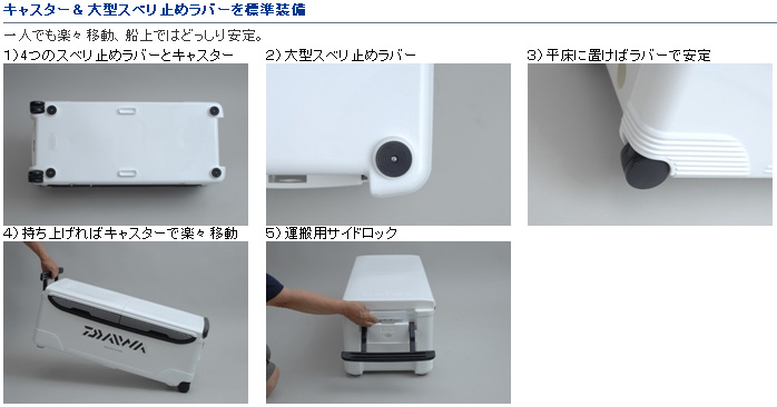 ダイワ 3面真空 クーラーボックス 粘ら トランク大将 50L